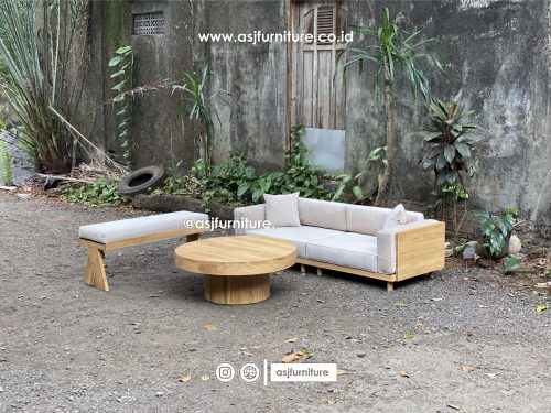 Sofa Tamu Set Japandi Jati Modern Minimalis Sofa Tamu Set Japandi Jati Modern Minimalis